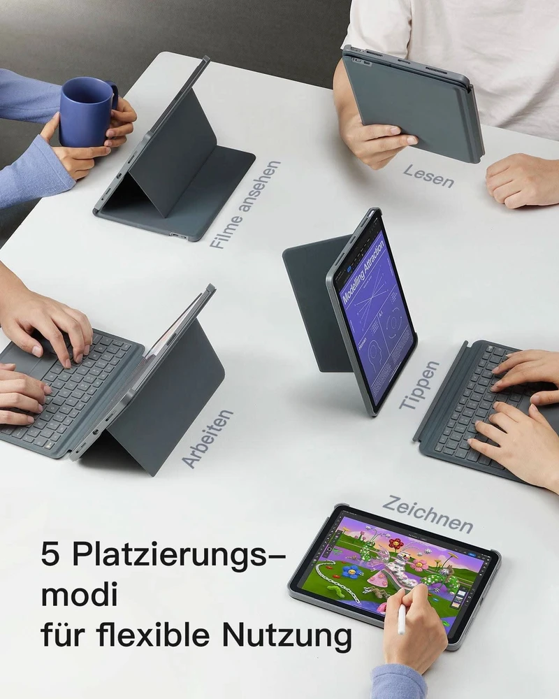 Carruzzo Inateck KB04111_GRAY Planšetinio kompiuterio atsarginė dalis arba priedas Klaviatūra