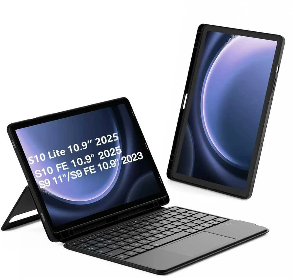 inateck N0064_black Galaxy Tab klaviatūra su jutikliniu skydeliu