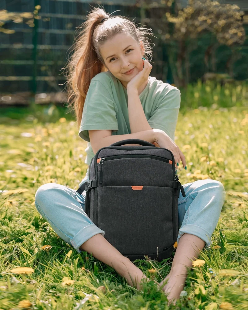 Carruzzo Inateck BP03006 kuprinė Kelioninė kuprinė Juoda