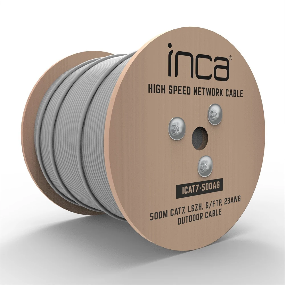 „Inca INCA“ eterneto kabelis ICAT7-500AG S/FTP1 23 AWG CAT7 kabelis 500M