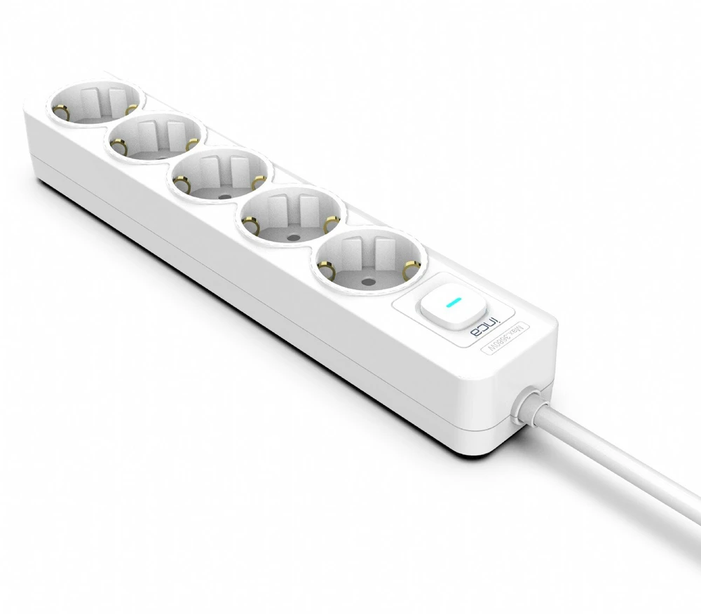 Inca INCA ilgintuvas IPW-44GB 5 lizdų, LED Anz. balta 1,5 m