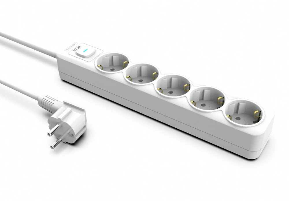 Inca INCA ilgintuvas IPW-44GB 5 lizdų, LED Anz. balta 1,5 m