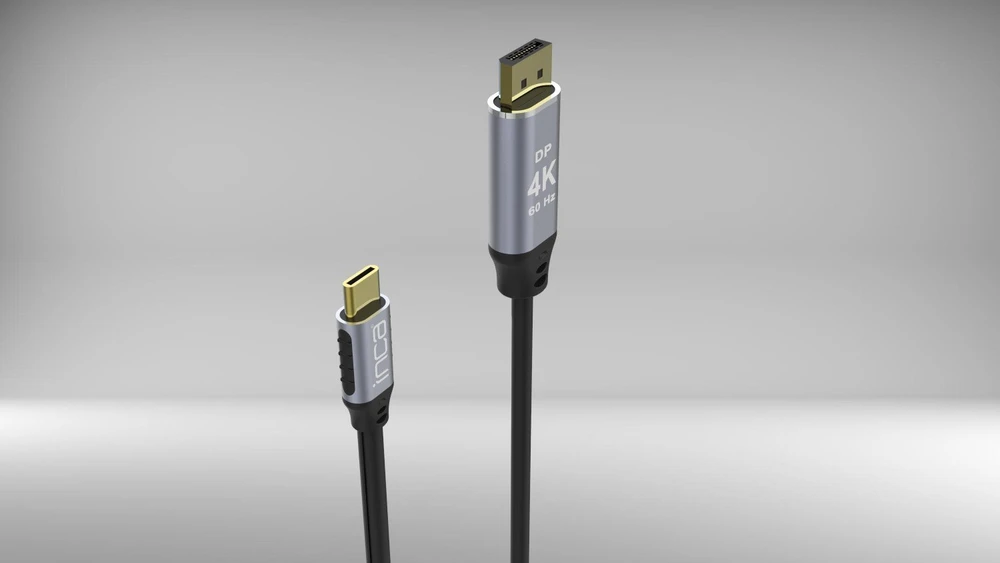 Nezatříděno Inca INCA USB kabelis ITCD-02TX Typ C > DisplayPort, 4K60Hz, 2m