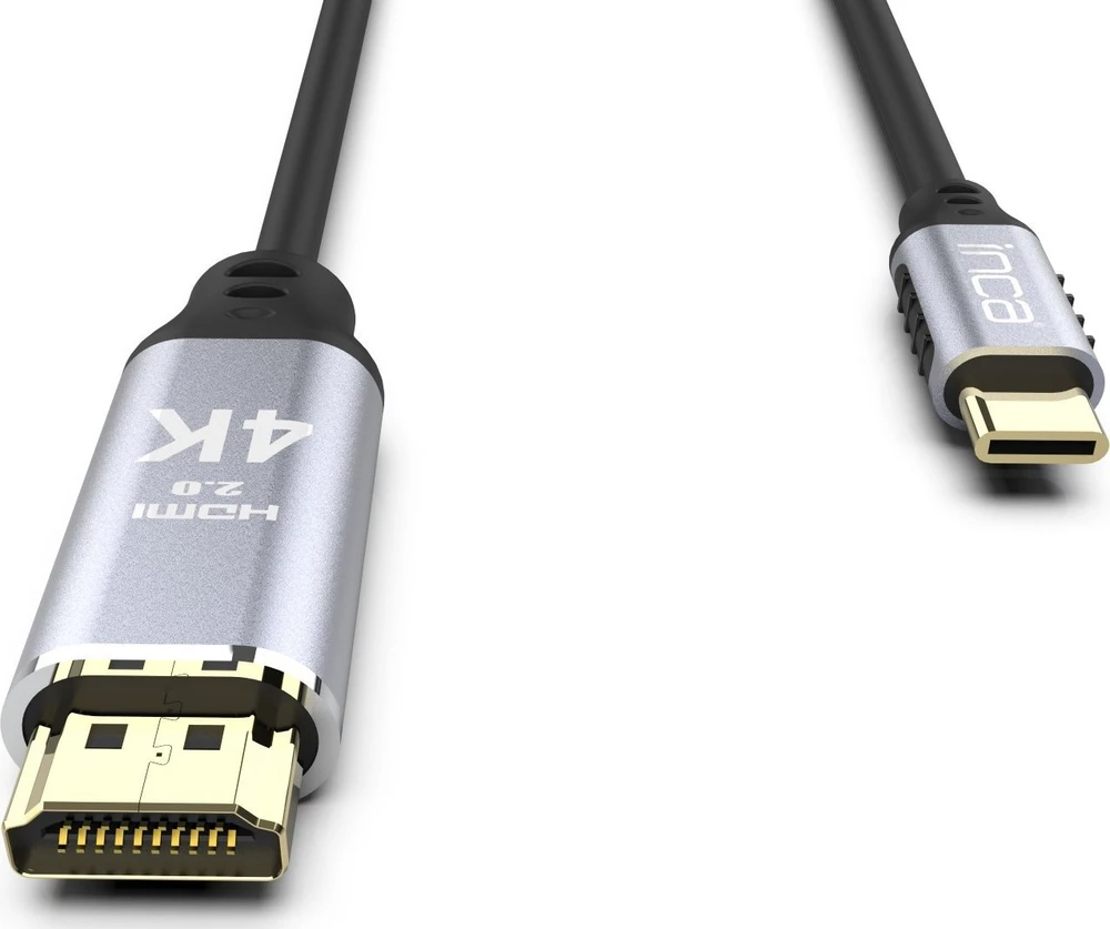Nezatříděno Inca INCA USB Kabelis ITCH-02TX Typ C > HDMI, 1.4, 4K30Hz, 2m mažmeninė prekyba