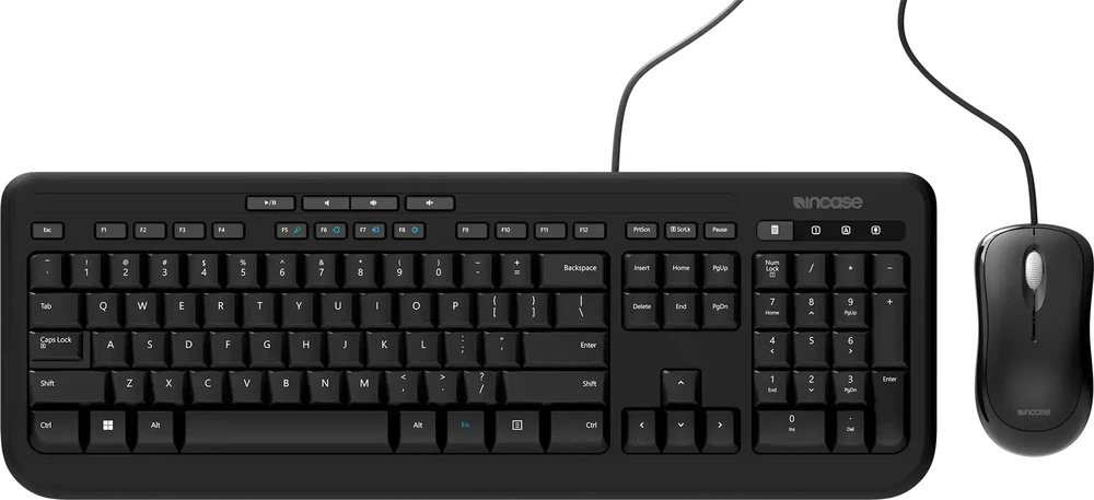 Klaviatūra Incase su laidu DESKTOP 600 DE LAYOUT - QWERTZ Juodas GERMAN