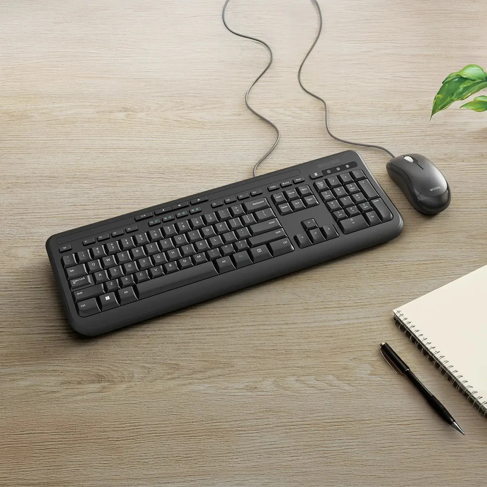 Klaviatūra Incase su laidu DESKTOP 600 DE LAYOUT - QWERTZ Juodas GERMAN