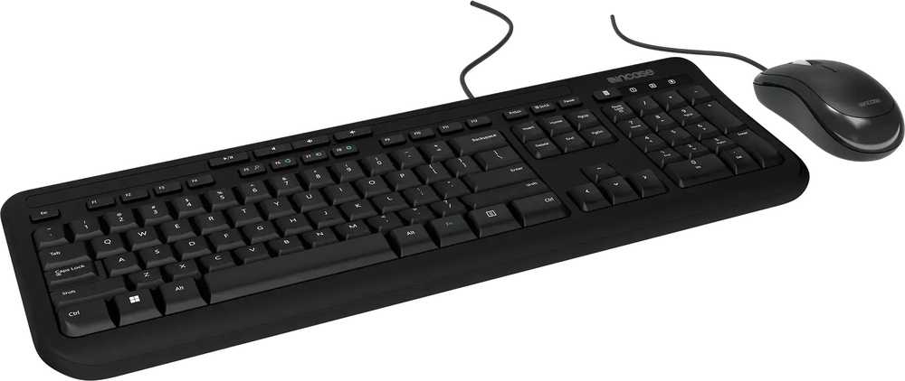 Klaviatūra Incase su laidu DESKTOP 600 EN-UK LAYOUT - QWERTY Juodas UK LAYOUT