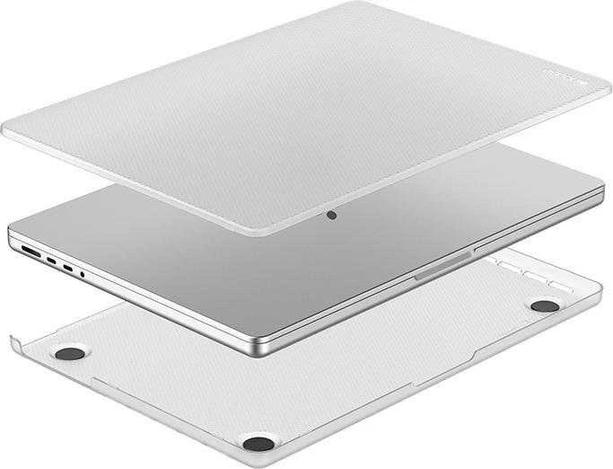 „Incase Hardshell Case“ – Dėklas MacBook Pro 14" (M4/M3/M2/M1/2024-2021) taškais/skaidrus