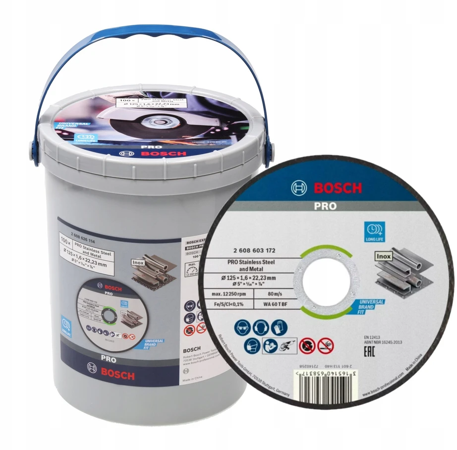 Bosch Pjov.diskas metalui 100x125x1.6x22.23mm