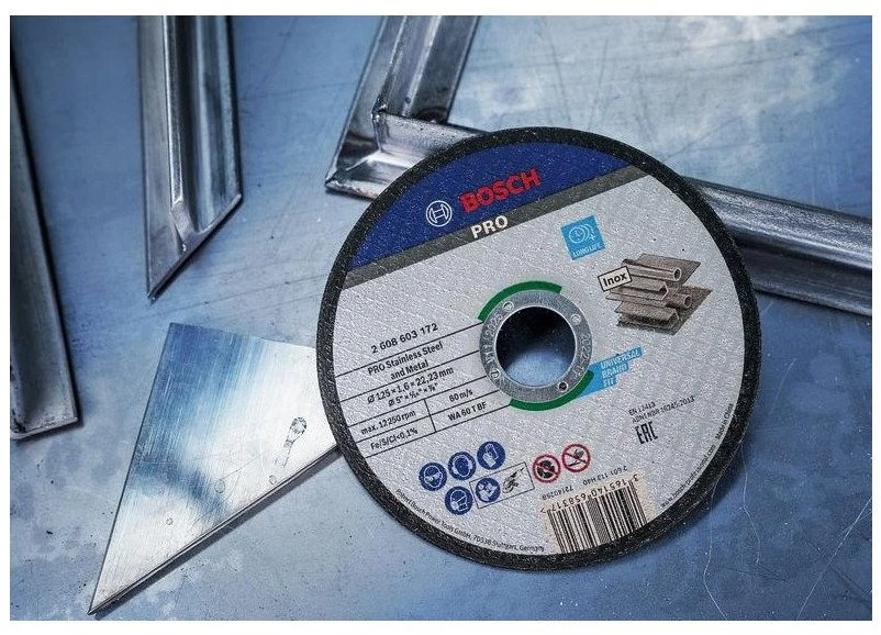 Bosch Pjov.diskas metalui 100x125x1.6x22.23mm