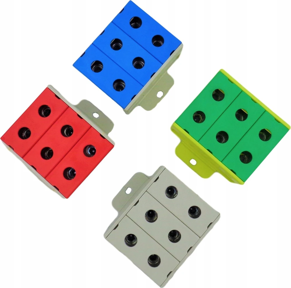 Incobex Elplast ENE-00181 3 bėgių jungtis 35mm2 raudona ZGX-3x35 raudona ENE-00181