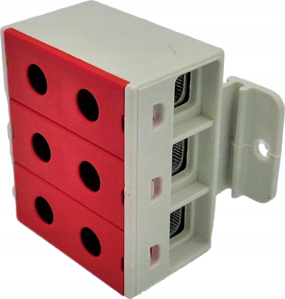Incobex Elplast ENE-00181 3 bėgių jungtis 35mm2 raudona ZGX-3x35 raudona ENE-00181
