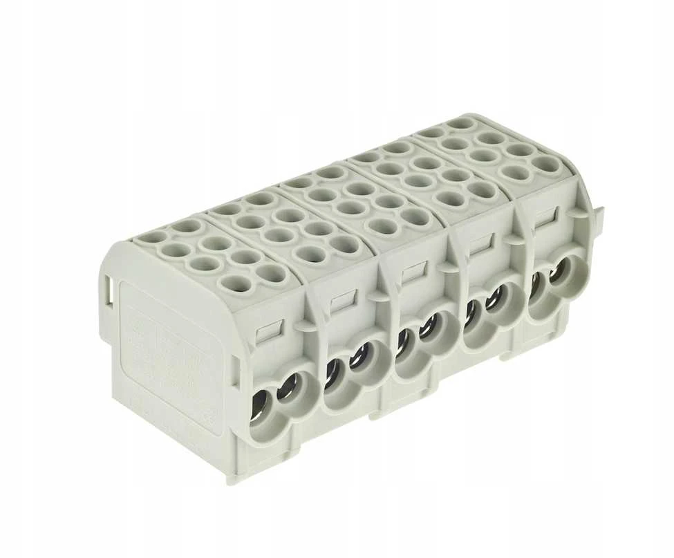 Incobex Elplast ENE-00511 Penkių polių gnybtų blokas ZGX 5x(1x25/2x16) mm2 (pilkas) ENE-00511