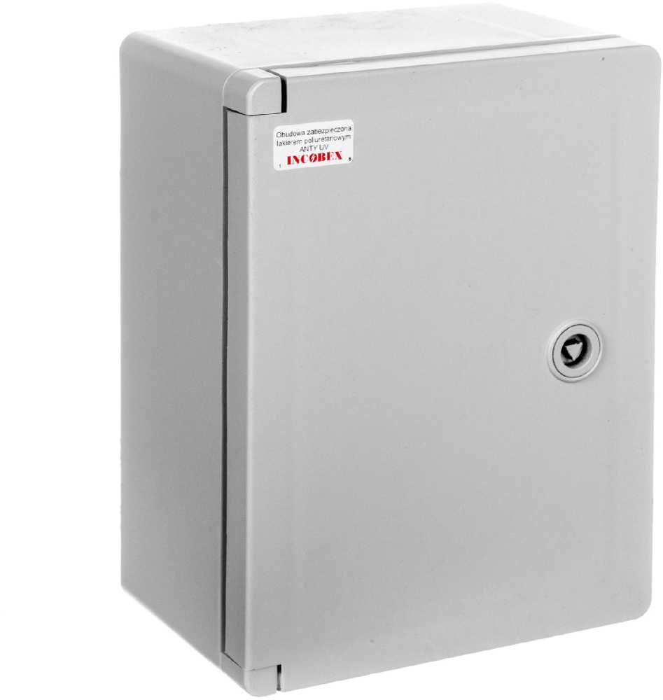 Incobex ICWM-608026-S SWD korpusas 800x600x260mm IP55 UV versija su montavimo plokšte ICWM-608026-S