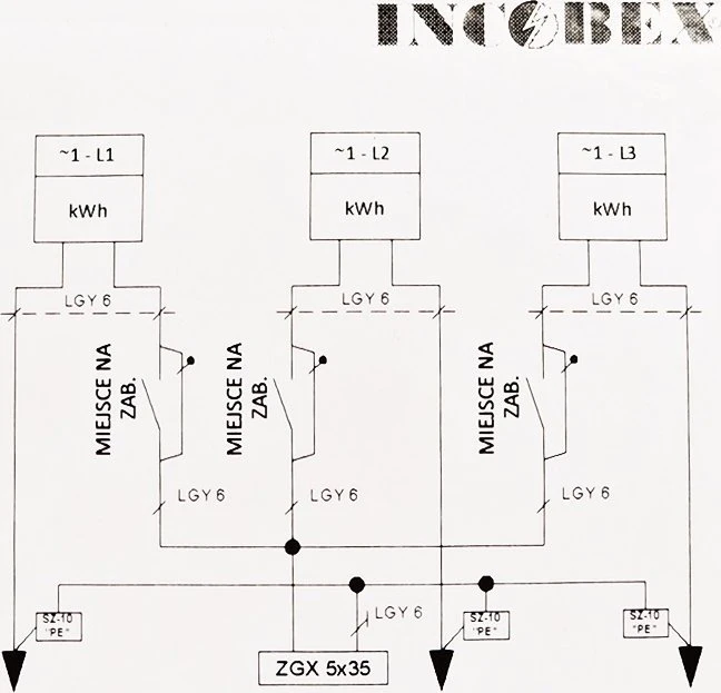 „Incobex“ termoreaktyvus korpusas STN 40x42 IOB-31110-01-011