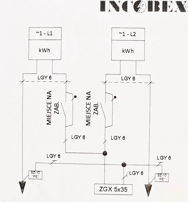 „Incobex“ termoreaktyvus korpusas STN 40x42 IOB-31110-01-011
