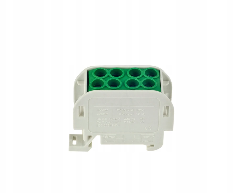 Incobex Elplast ENE-00515 Vienpolis gnybtų blokas ZGX 1x35/2x25 mm2 žalias (Al/Cu) ENE-00515