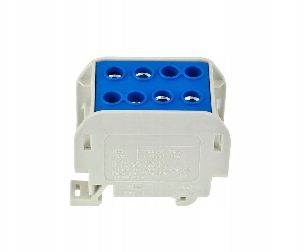 Incobex Elplast ENE-00521 Vienpolis šynų jungtis ZGX 1x70/2x50 mm2 mėlyna (Al/Cu) ENE-00521