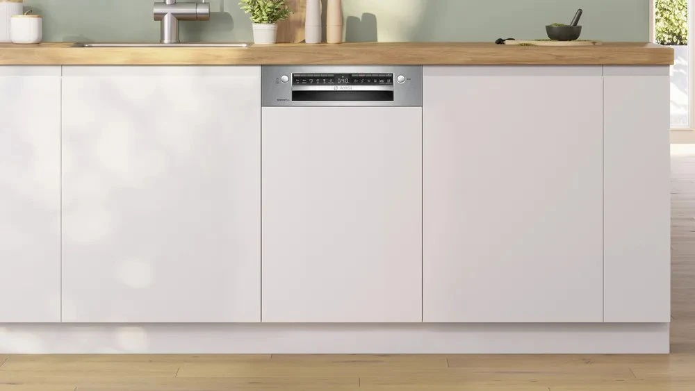 Pusiau Įmontuota Indaplovė - Bosch 10 Vietų, Pilka
