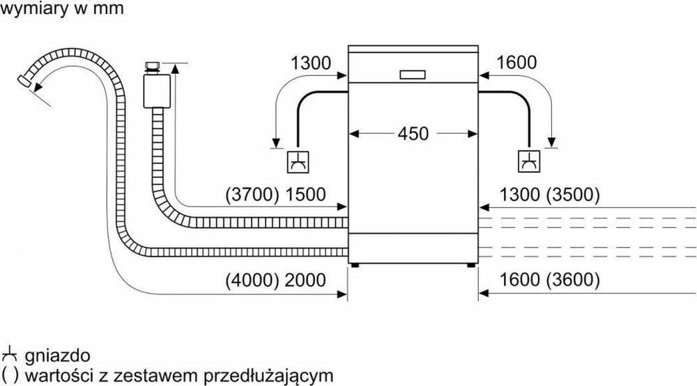 Bosch Series 2 SPS2HKW58E indaplovė Laisvai stovintys 10 stalčių E