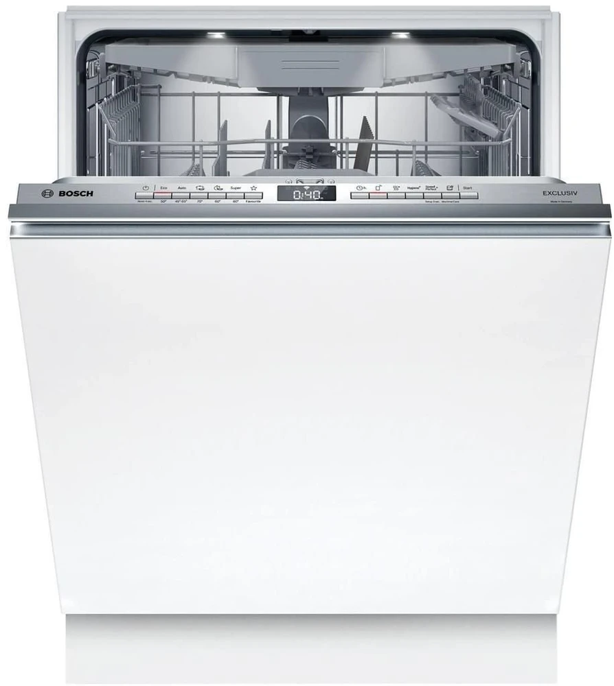 Bosch indaplovė | SMV6ZCX27E | Įmontuojama | Plotis 60 cm | Indų komplektų skaičius: 14 | Programų skaičius: 6 | Energijos vartojimo efektyvumo klasė: B | Baltas