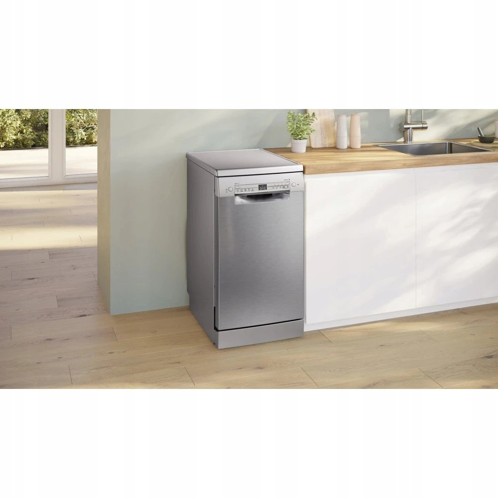 Bosch SPS2HKI02E Laisvai pastatoma indaplovė 45 cm Šlifuoto plieno