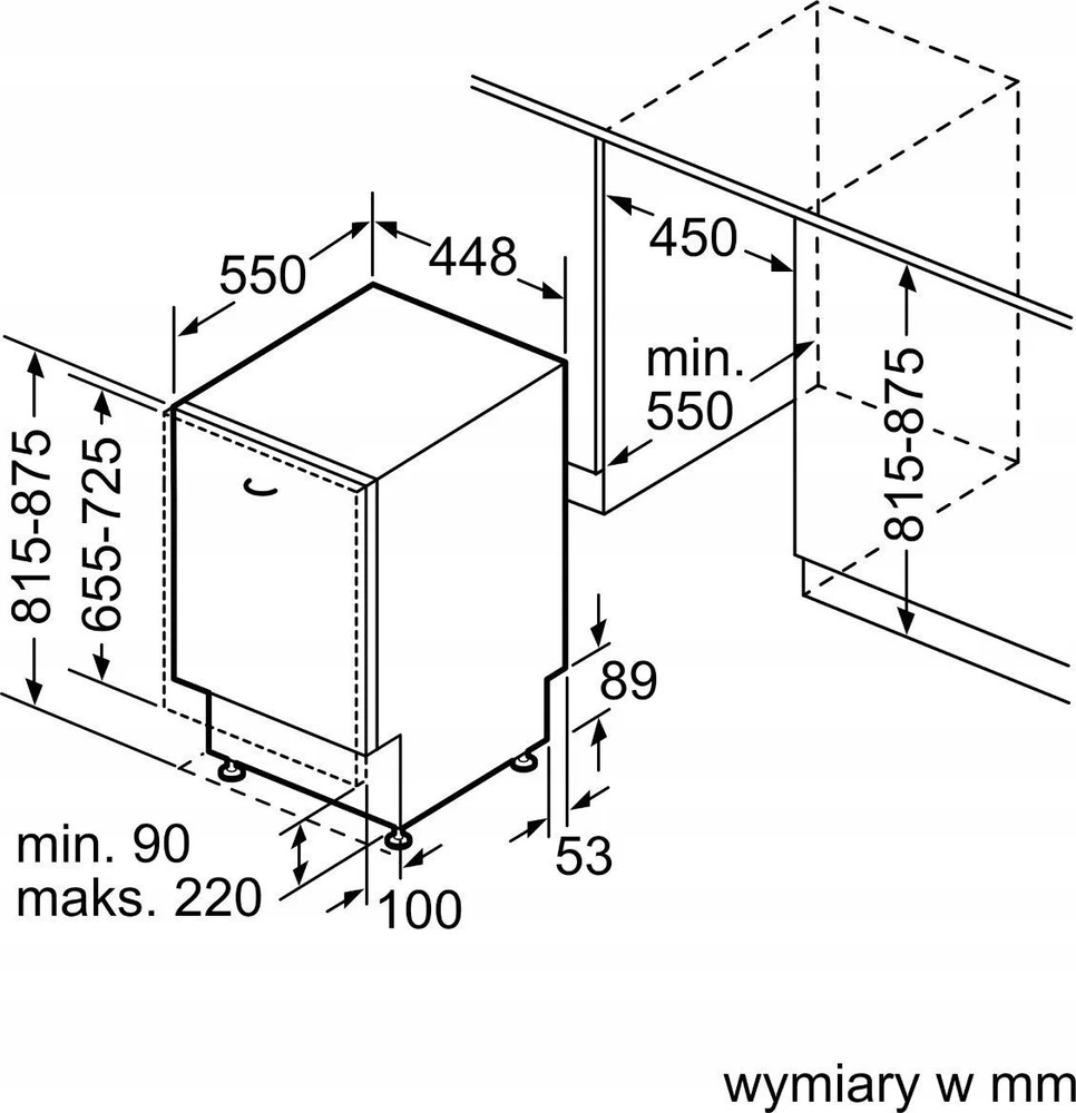 Pusiau Įmontuota Indaplovė - Bosch Serie 4 SPV4HMX49E