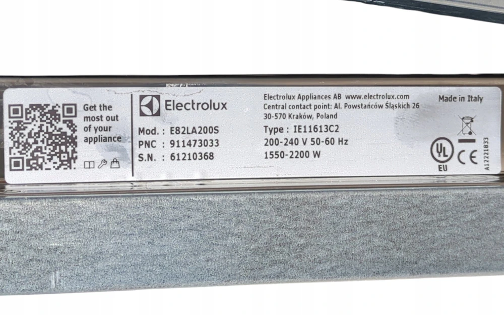 Built-in indaplovė Electrolux E82LA200S