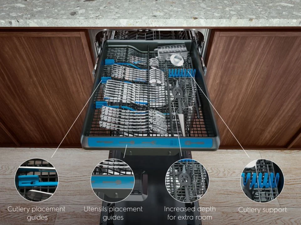 60 cm.pločio įmontuojama indaplovė Electrolux EEG48300L