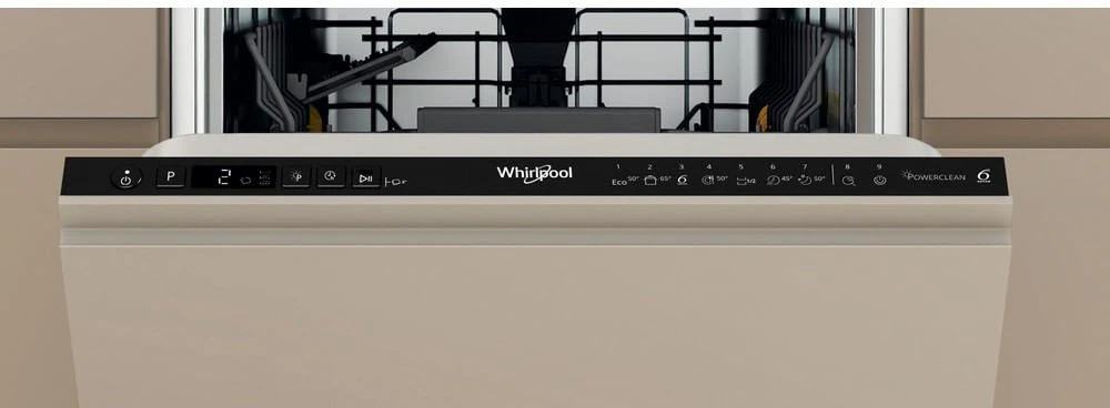 Whirlpool Indaplovė | WH6IC11BS7LA0 | Built-in | Plotis 44.8 cm | Number of place settings 11 | Number of programs 9 | Energy efficiency class C | Ekranas | Juodas