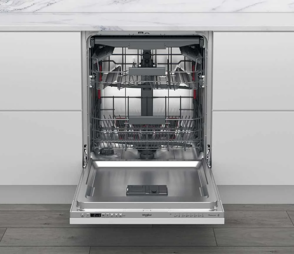 Indaplovė „Whirlpool WI 7020 PF“ pusiau įmontuojama, 14 vietų komplektų, E