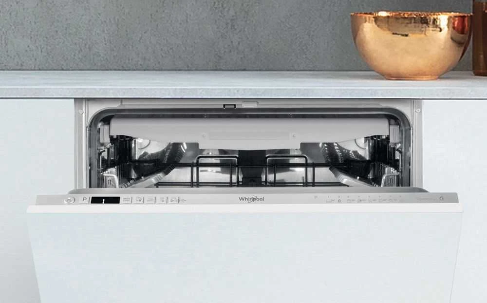 Indaplovė „Whirlpool WI 7020 PF“ pusiau įmontuojama, 14 vietų komplektų, E