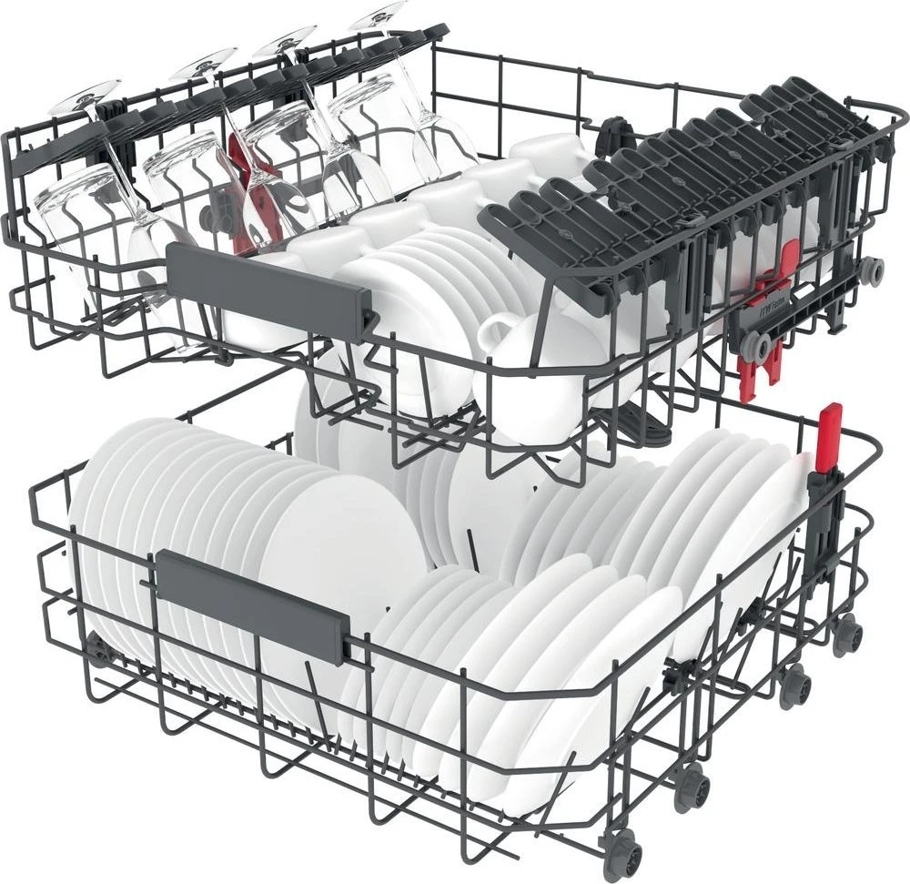WHIRLPOOL Integruojamas Indaplovė WIC 3C33 PFE, D energijos klasė (senas A+++), 60 cm, Powerclean PRO, Trečias krepšelis, 8 programos
