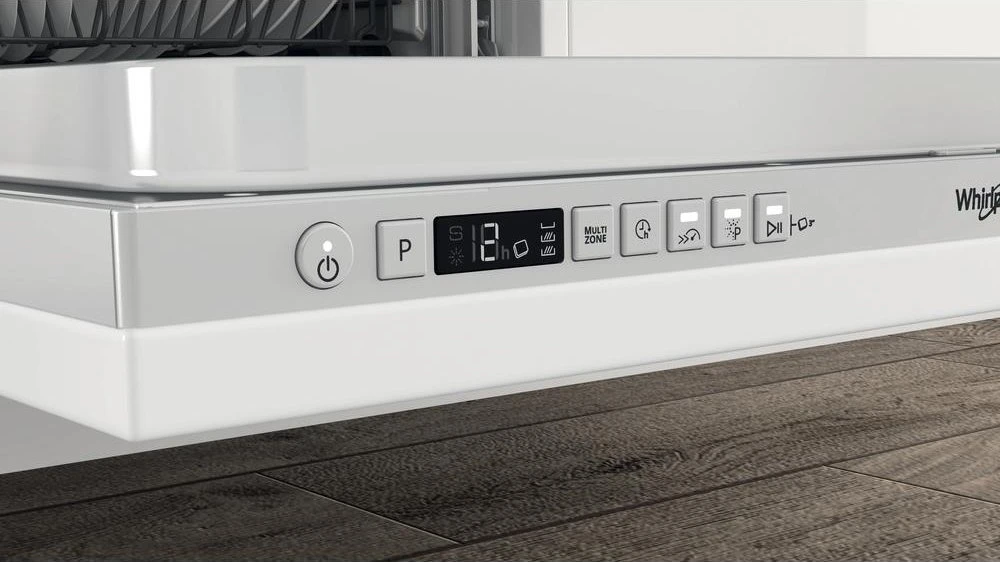 WHIRLPOOL Integruojamas Indaplovė WIC 3C33 PFE, D energijos klasė (senas A+++), 60 cm, Powerclean PRO, Trečias krepšelis, 8 programos