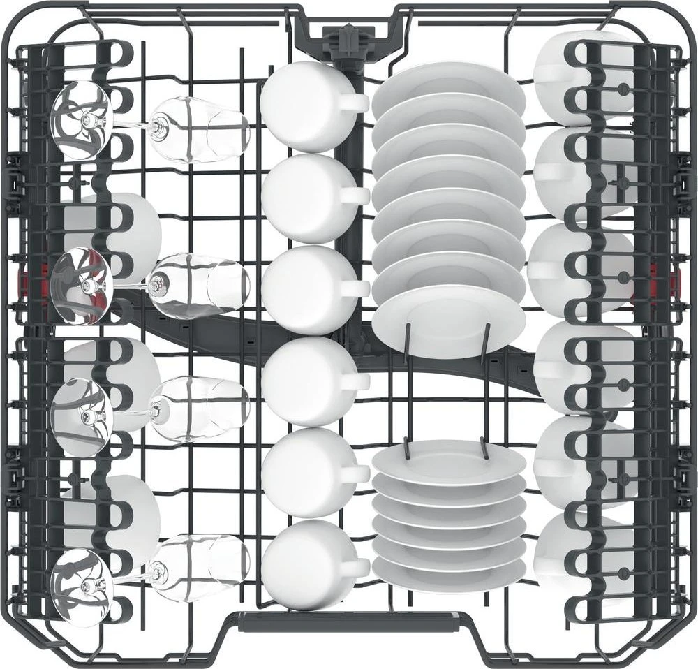 WHIRLPOOL Integruojamas Indaplovė WIC 3C33 PFE, D energijos klasė (senas A+++), 60 cm, Powerclean PRO, Trečias krepšelis, 8 programos
