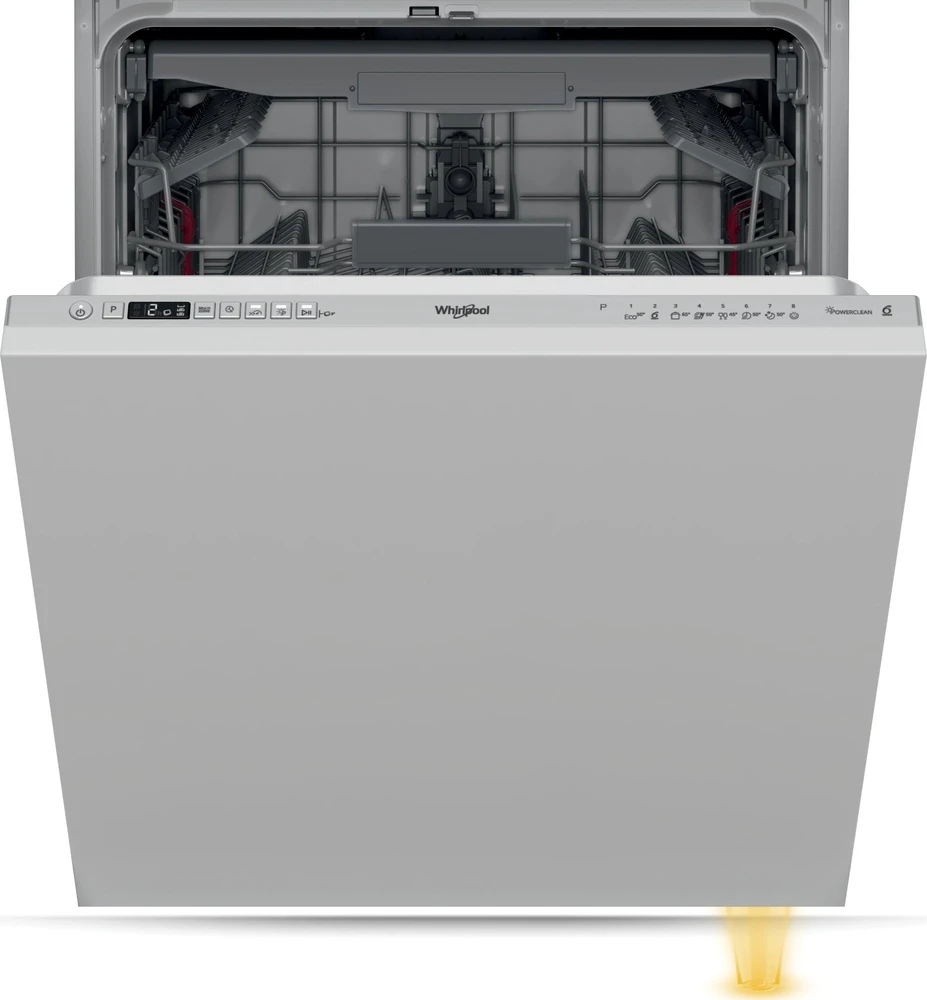 WHIRLPOOL Integruojamas Indaplovė WIC 3C33 PFE, D energijos klasė (senas A+++), 60 cm, Powerclean PRO, Trečias krepšelis, 8 programos