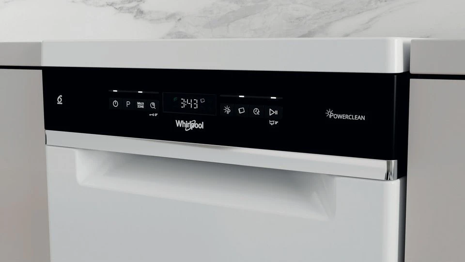 Indaplovė Whirlpool WSFO 3O23 PF (plotis 45cm, išorinis, baltos spalvos)