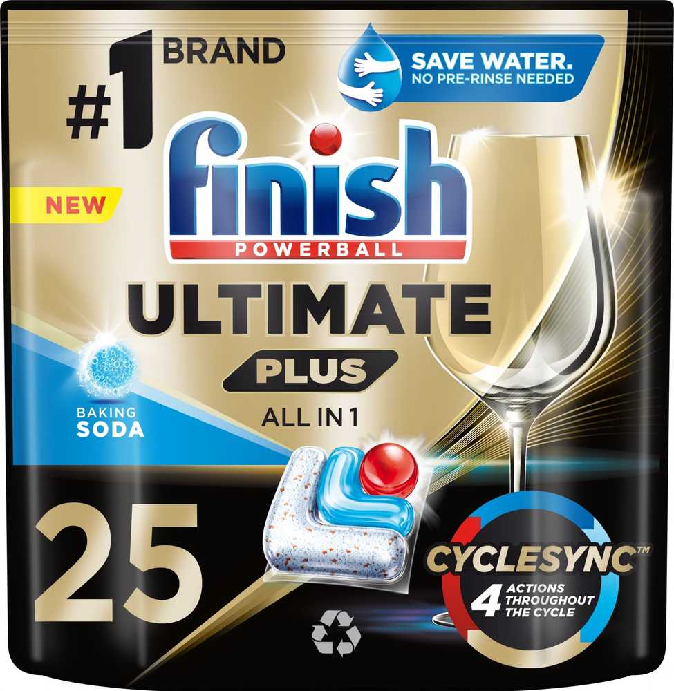 „Indaplovės kapsulės Finish su soda 25 vnt.“