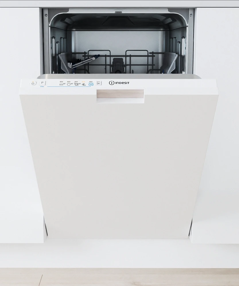 INDESIT Indaplovė | IN2ID10CS80 | Įmontuojama | Plotis 44,8 cm | Indų komplektų skaičius 10 | Programų skaičius 5 | Energijos vartojimo efektyvumo klasė D | Baltas