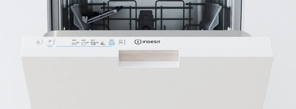 INDESIT Indaplovė | IN2ID10CS80 | Įmontuojama | Plotis 44,8 cm | Indų komplektų skaičius 10 | Programų skaičius 5 | Energijos vartojimo efektyvumo klasė D | Baltas