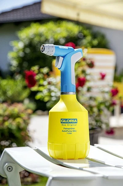 Indesit Gloria Haus und Garten GLORIA AutoPump Mini, Mėlyna, Geltona, 1 l, Plastikas, 1 vnt., 1,1 l