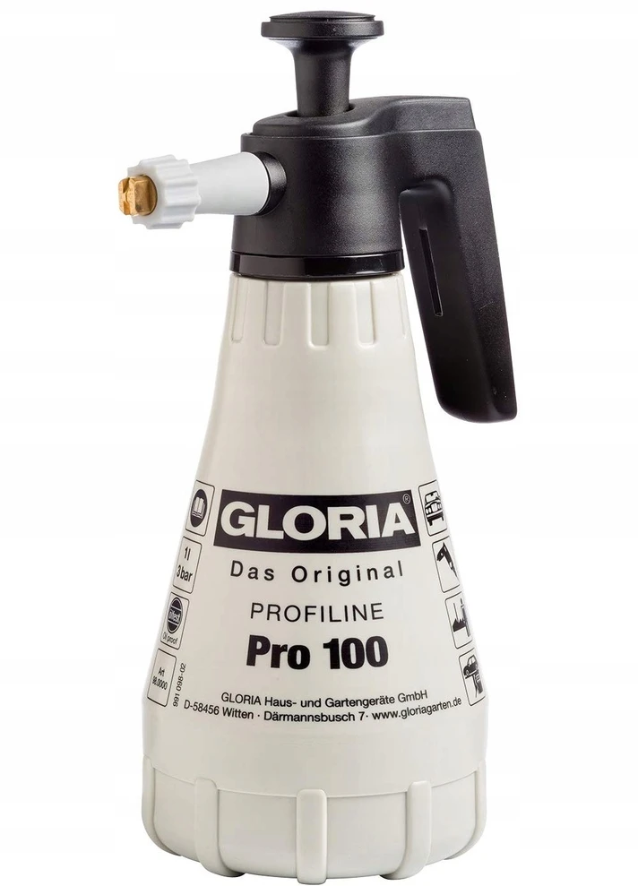 Indesit GLORIA Pro 100, Juodas, Baltas, 1 L, Plastic, 1 pc(s), 1.3 L, 3 bar