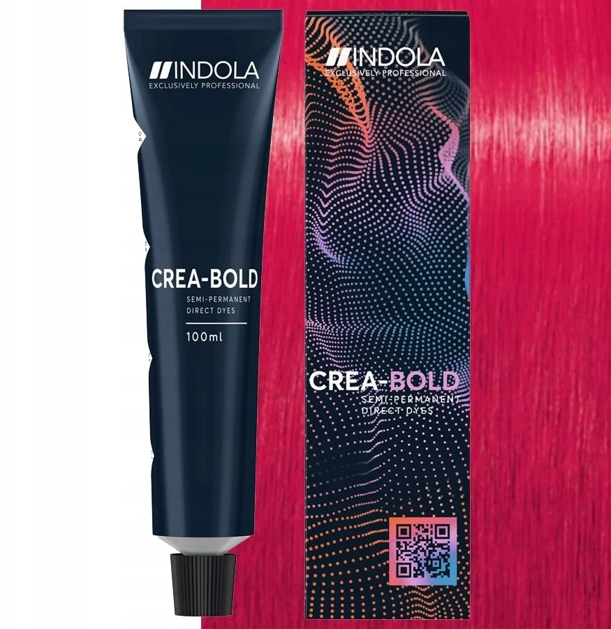 Indola Permanent Fantasy Hair Color Crea Bold Rosa Real plaukų dažai 100ml