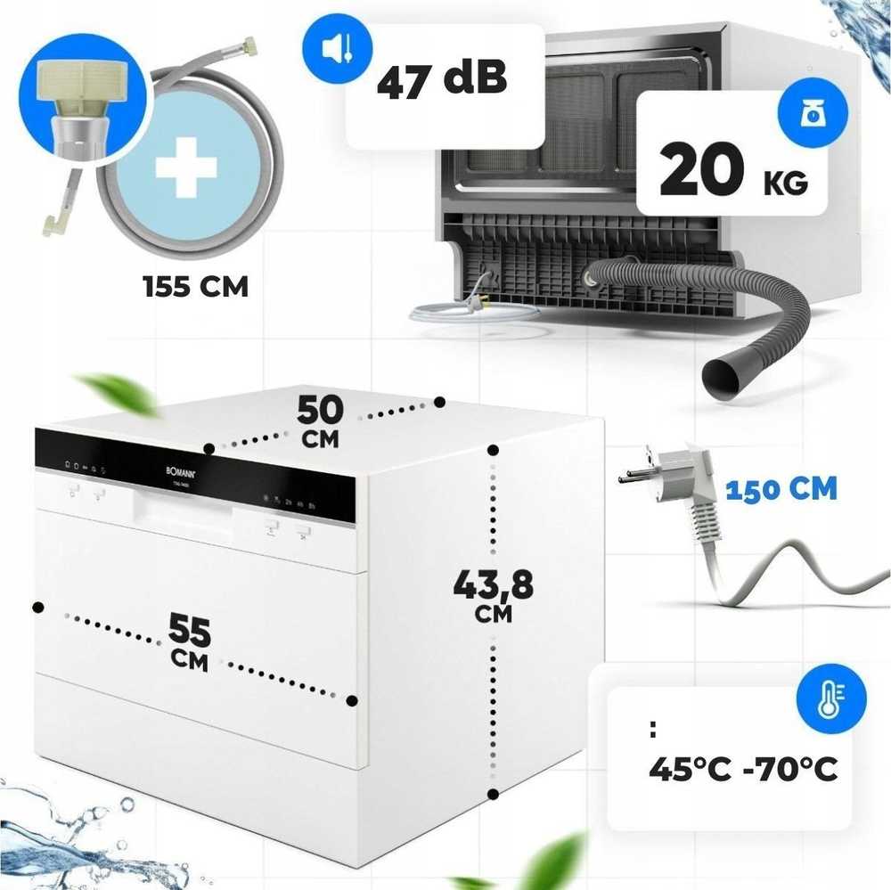 Indaplovė Bomann TSG 7405 D LED baltas
