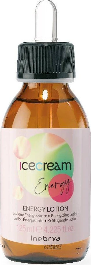 Inebrya Ice Kreminis Energy Lotion energijos suteikiantis ir stiprinantis losjonas ploniems ir silpniems plaukams, 125 ml