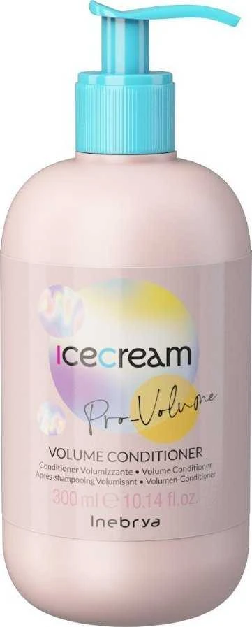 Inebrya Ice Kreminis Pro-Volume Volume Conditioner apimties suteikiantis plaukų kondicionierius, 300 ml