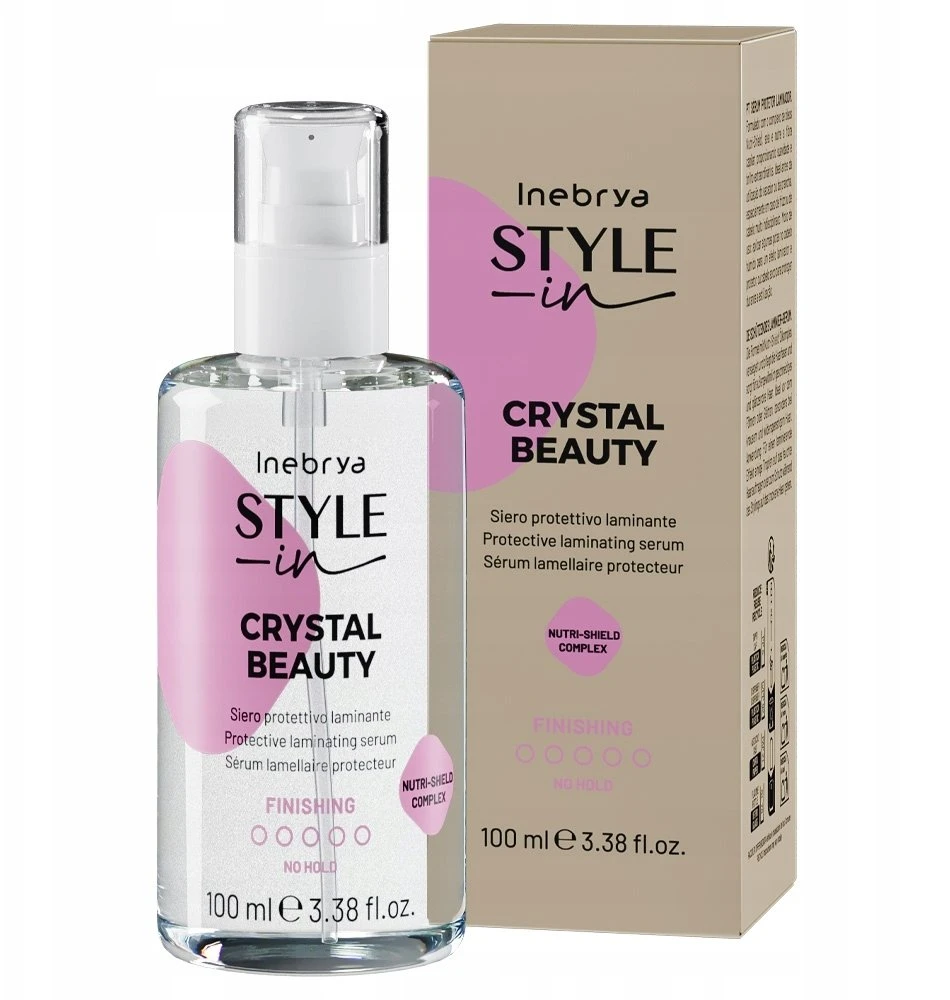 Inebrya Style-In Crystal Beauty Protective Laminating Serum serumas plaukams, 100 ml