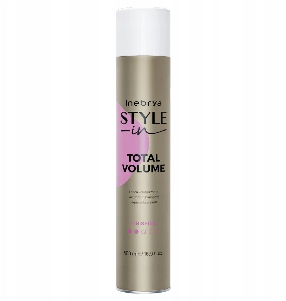 Inebrya Style-In Total Volume Plaukų lakas apimties suteikiantis plaukų lakas, 500 ml