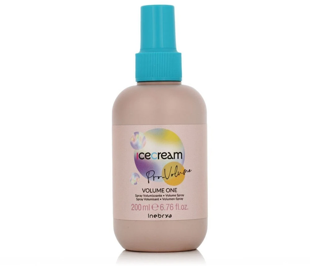 Inebrya Ice Kreminis Pro-Volume One Volume Purškiklis apimties suteikiantis plaukų purškiklis, 200 ml