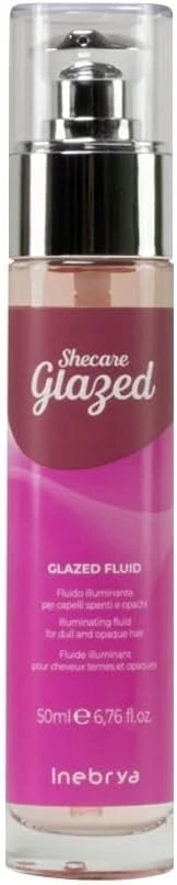 Inebrya SheCare Glazed Illuminating Fluid fluidas blankiems plaukams, 50 ml